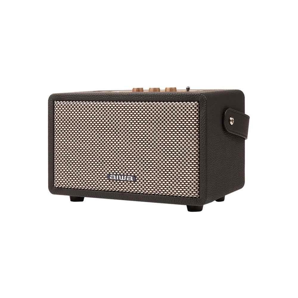 Aiwa RS-X 100 Natsukasii Pro Japanese Technology Wireless Bluetooth Portable Speaker 40W Brown |Type-C Charging| Built-in Lithium Ion 4000mAH|Playback Time- Upto 9 Hours (50% Volume) - Pluugin Store