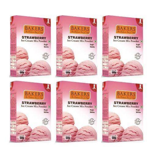 BAKERS Ice Cream Mix Powder Strawberry Flavour - Pluugin Store
