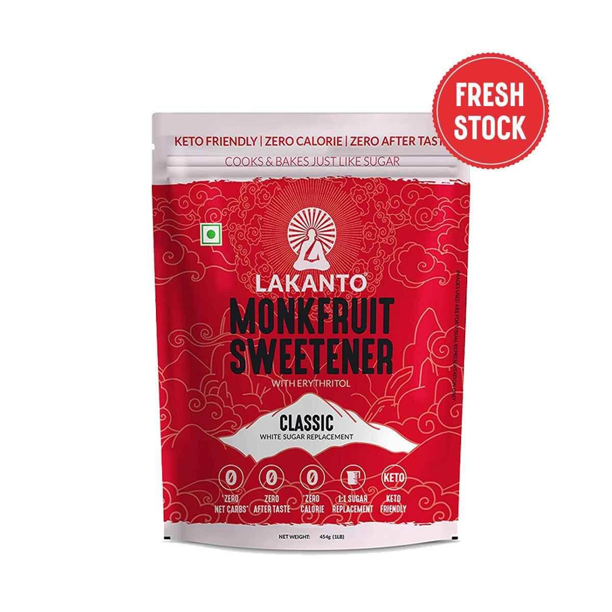 Lakanto Classic Monk Fruit Sweetener 454 gm - Pluugin Store