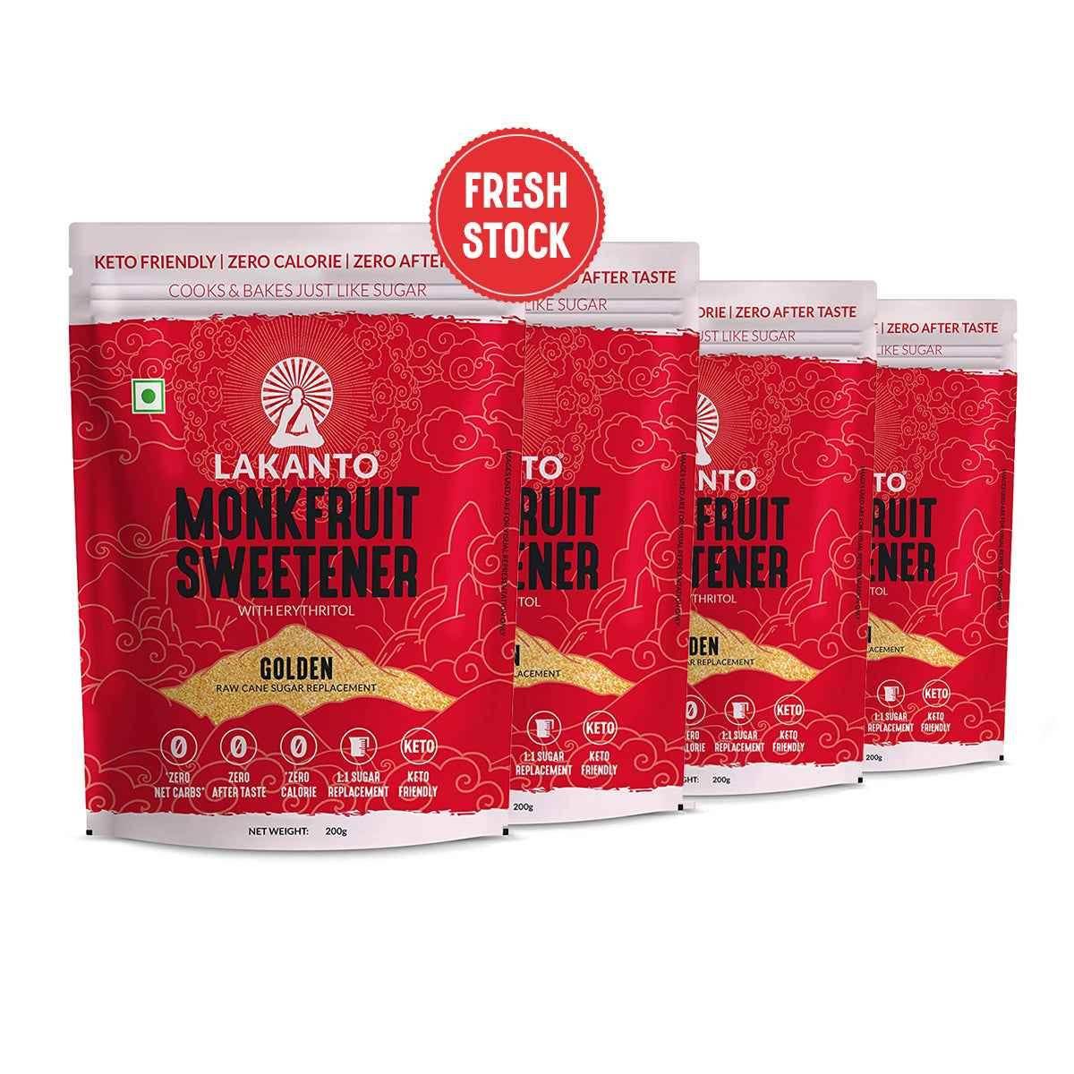 Lakanto Golden Monk Fruit Sweetener 200 gm - Pluugin Store