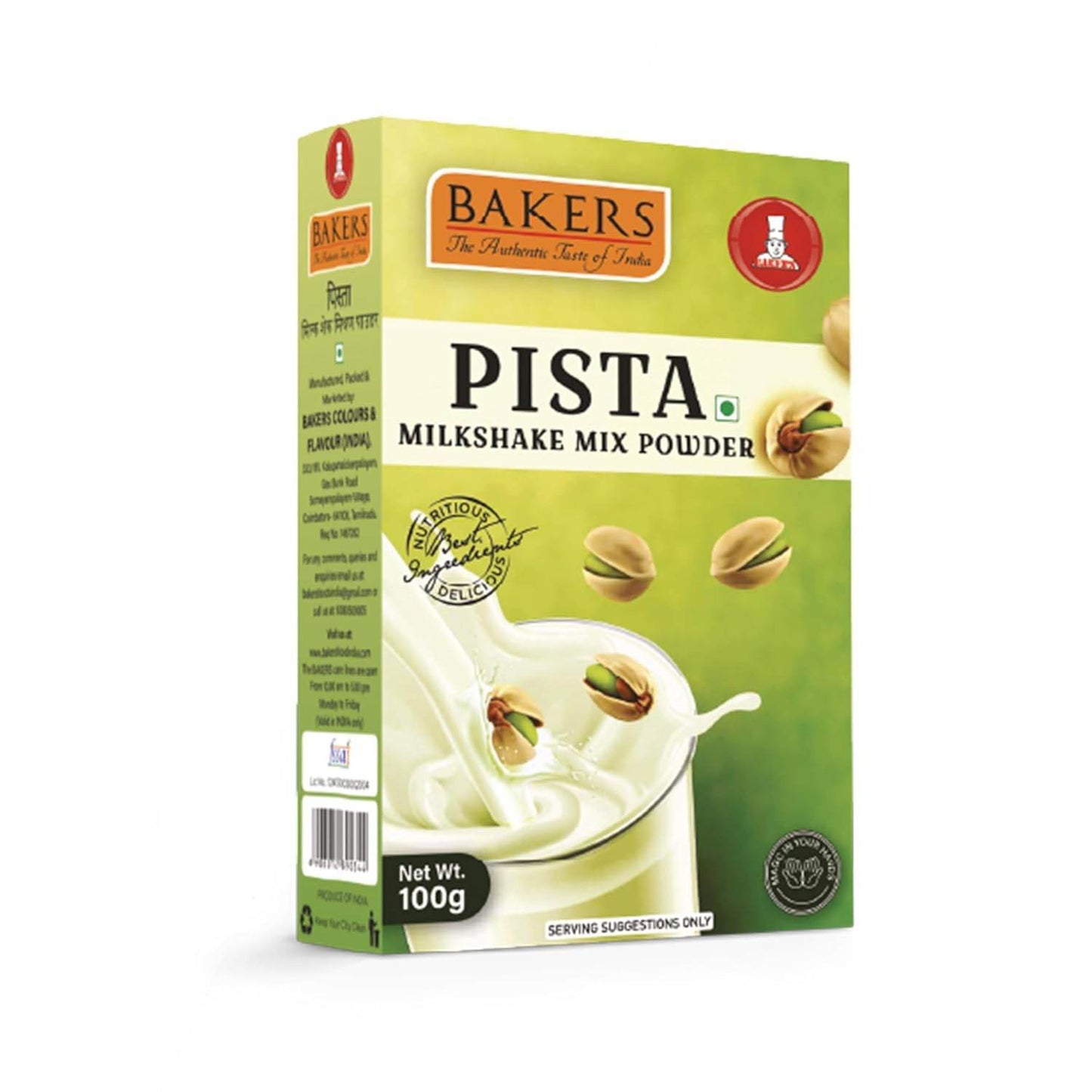 BAKERS Milkshake Mix Powder Pack of 7 VANILLA + STR. + MANGO + PISTA + BADAM + BLUEBERRY + ROSE - Pluugin Store