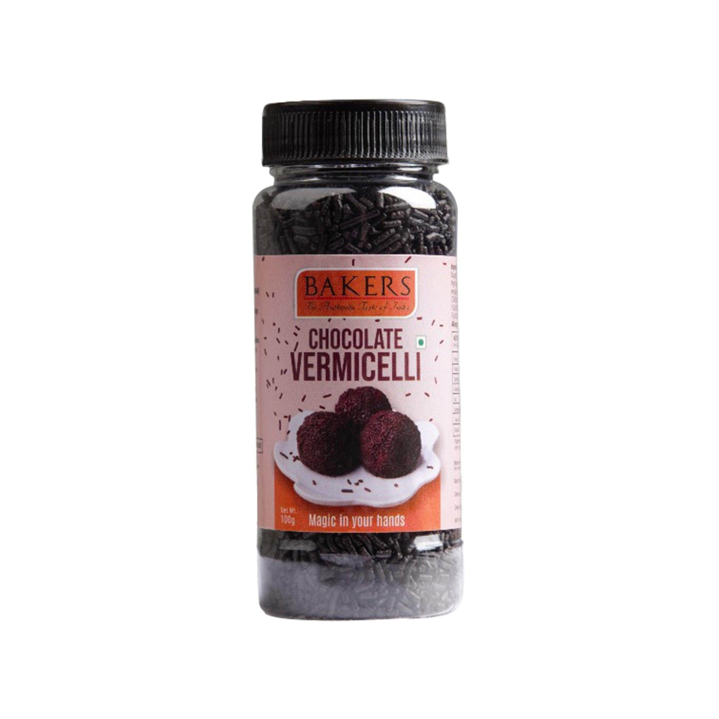 BAKERS Sprinkler Fantasy Vermicelli Chocolate Flavor Pack of 3 (100 gm x 3) - Pluugin Store