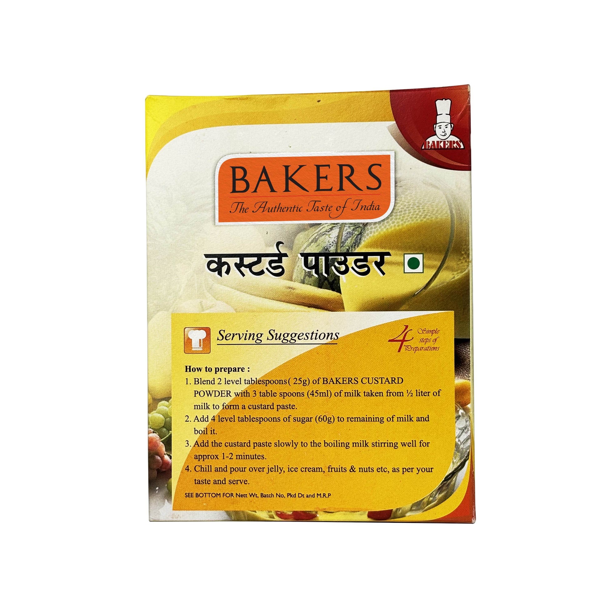 VANILLA CUSTARD 500 GM BAKERS Custard Powder Vanilla Flavour - Pluugin Store