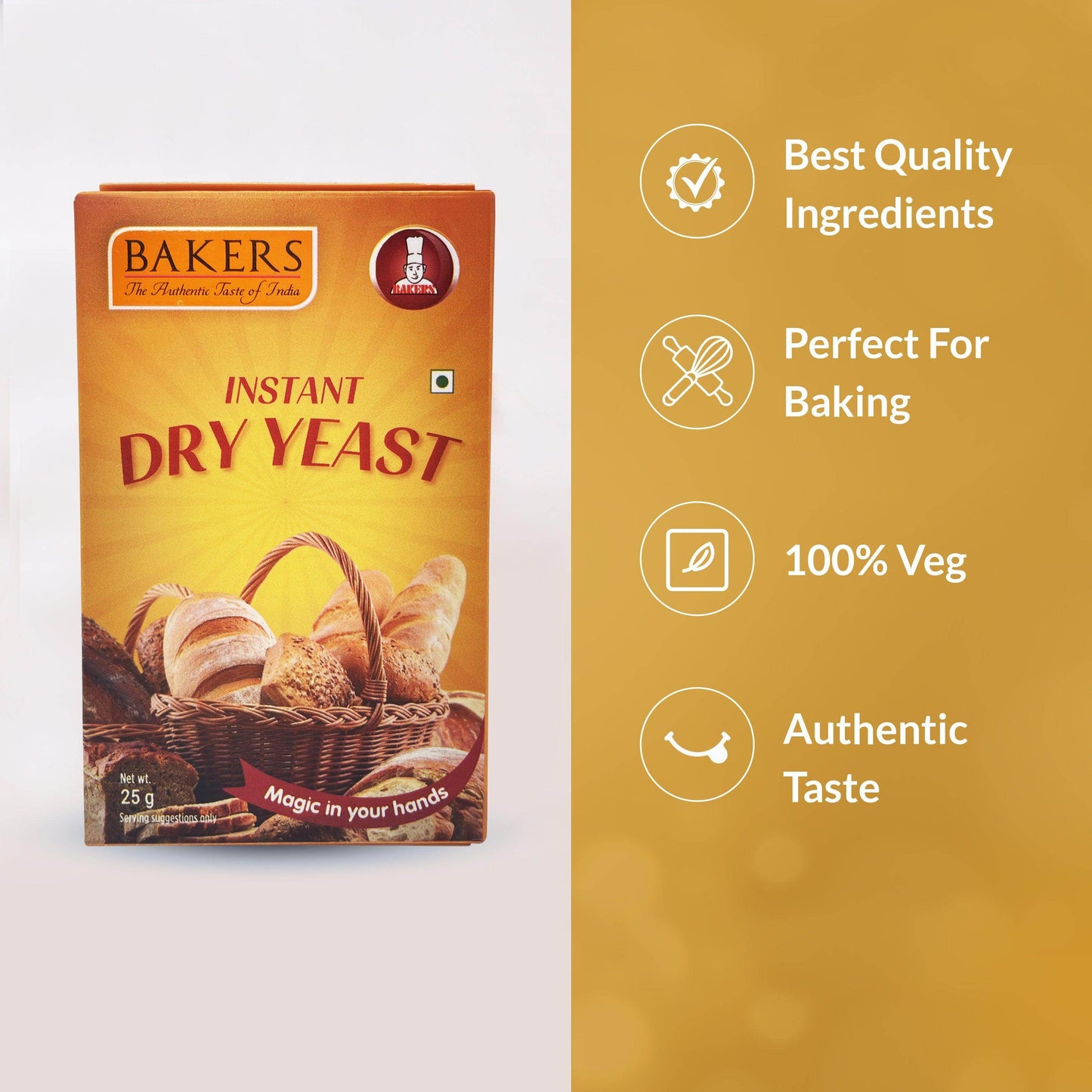 BAKERS Instant Dry Yeast Powder - Pluugin Store