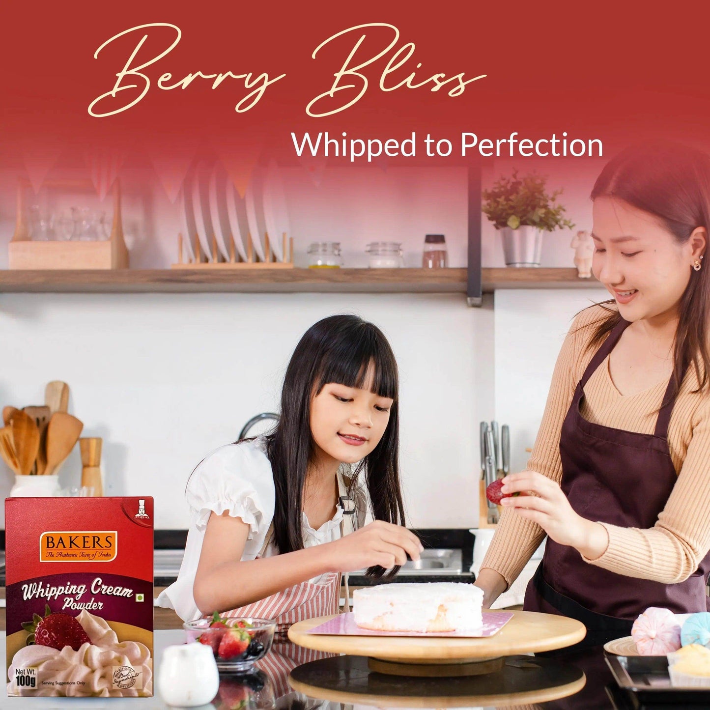 BAKERS Whipping Cream for Cakes, Muffins, Cupcakes Pack of 3 (100 gm x 3) - Pluugin Store