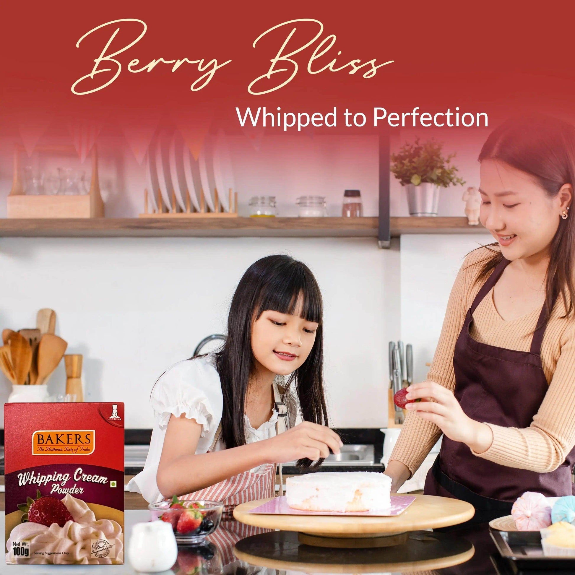 BAKERS Whipping Cream for Cakes, Muffins, Cupcakes Pack of 3 (100 gm x 3) - Pluugin Store