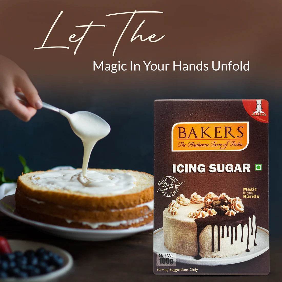 CAKE BAKE ESSENTIALS COMBO 18 - BAKERS White Choco Chips + Whipping Cream Vanilla+ Icing Sugar + ODDY ECO BAKE PAPER 7 INCH CIRCLE - Pluugin Store
