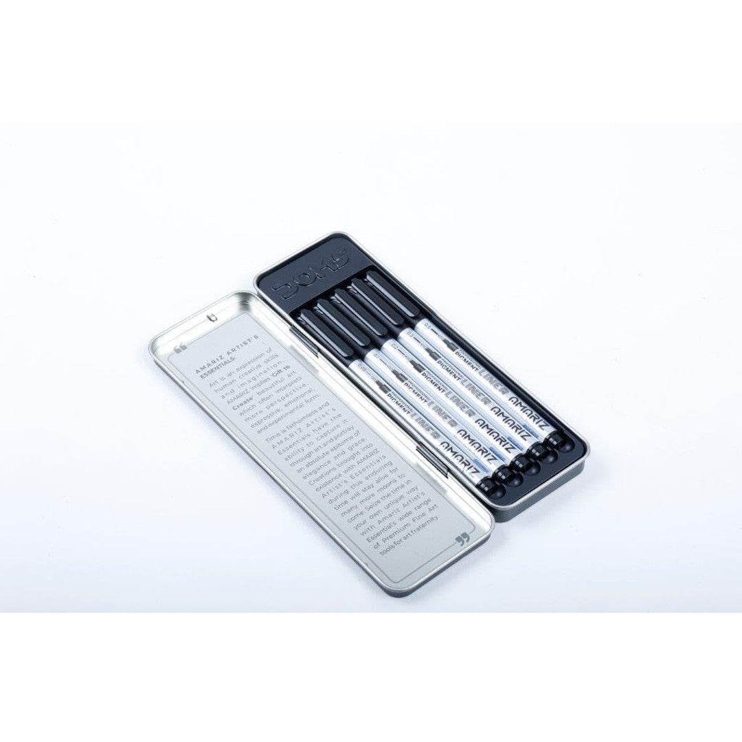AMARIZ Doms Pigment Fine Point Liner Set Of 5, Black - Pluugin Store