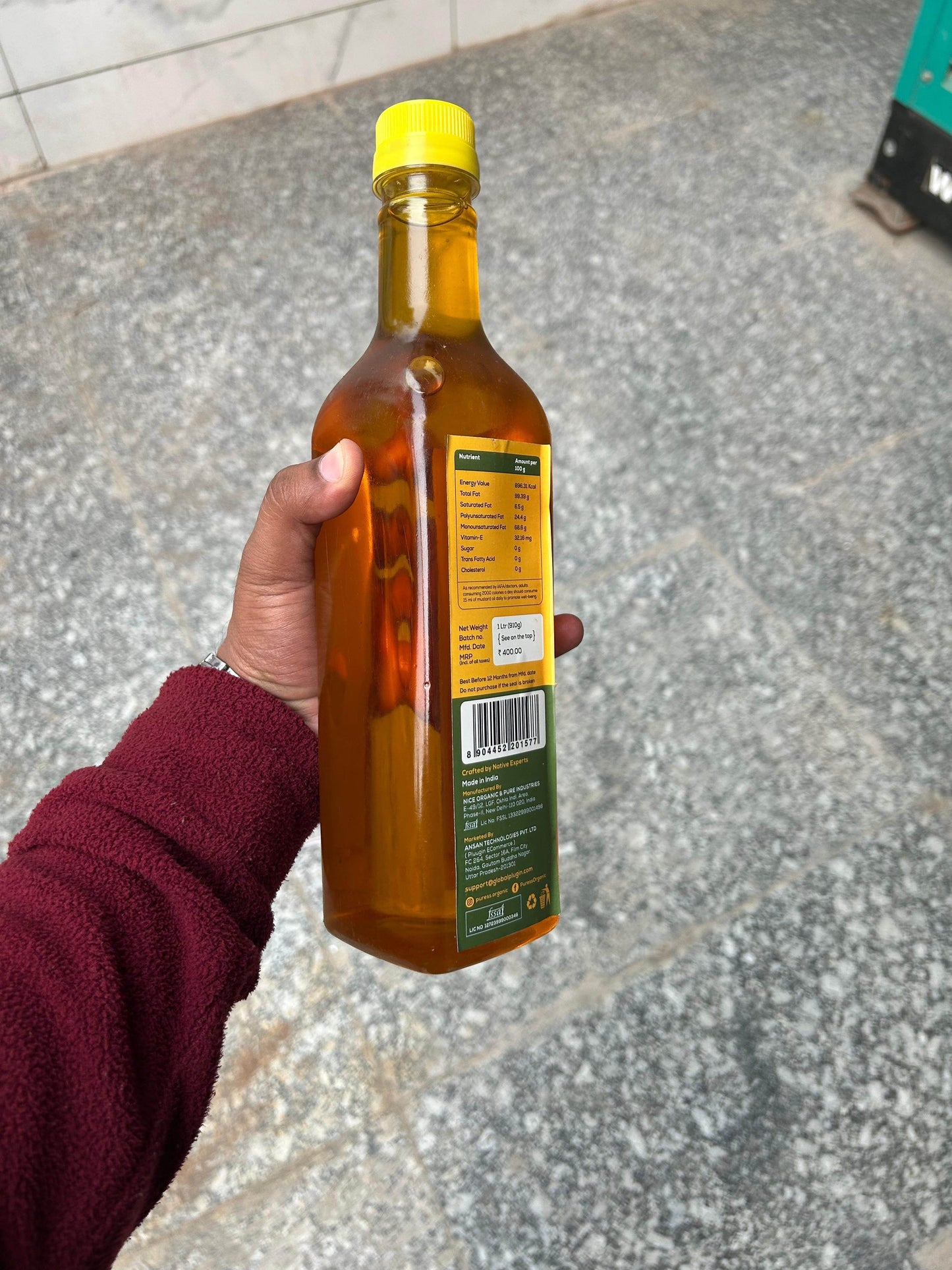 Puress Cold Pressed Mustard Oil Pack 2 - Pluugin Store