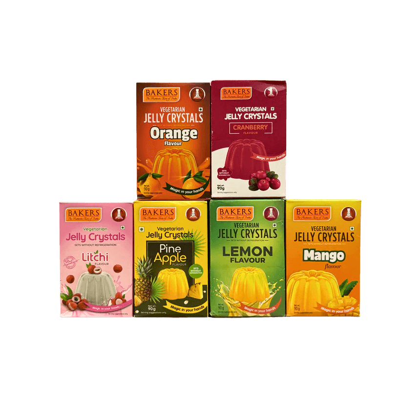 BAKERS Jelly Crystals Pack of 6 (90 gm x 6) - Pluugin Store