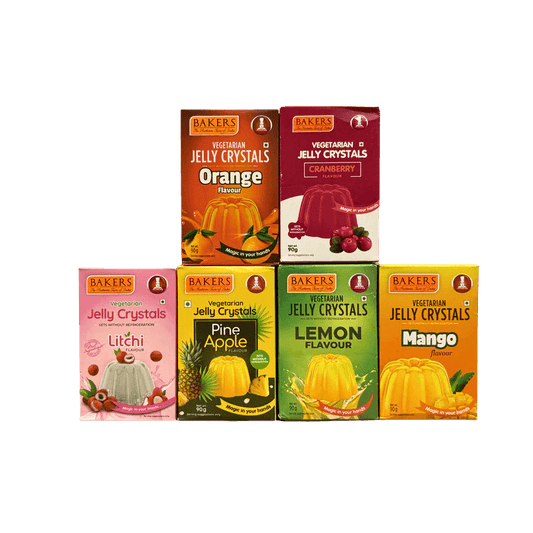 BAKERS Jelly Crystals Pack of 6 (90 gm x 6) - Pluugin Store