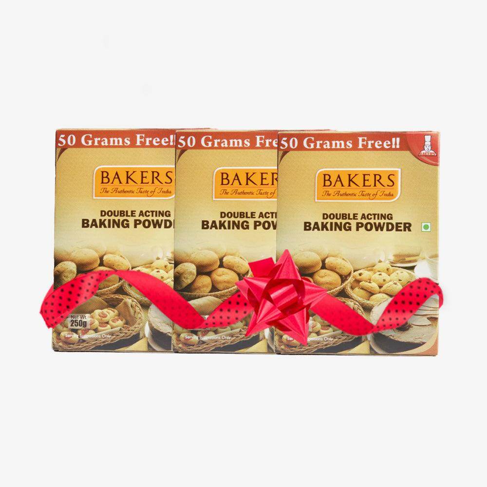 BAKERS Double Acting Baking Powder Pack of 3 (250 gm x 3) - Pluugin Store