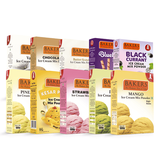 BAKERS Ice Cream Mix Powder Pack Of 10 - Pluugin Store