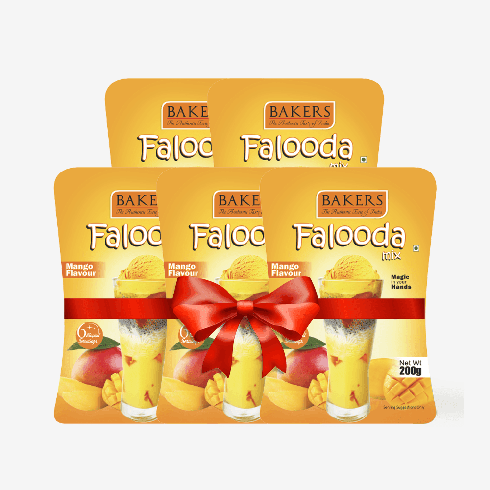 BAKERS Falooda Mix Powder Mango Flavour 200 gm - Pluugin Store