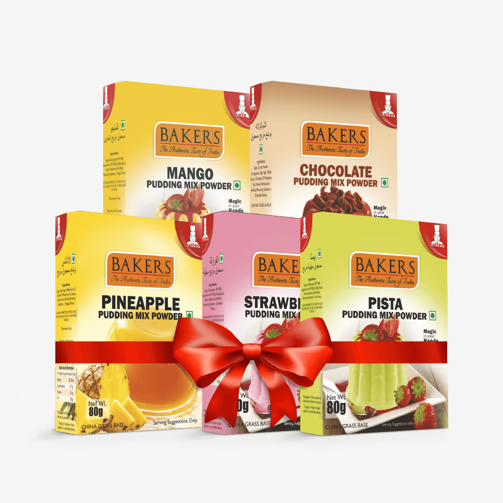 BAKERS Pudding Mix Powder Pack of 5 (80 gm x 5) - Pluugin Store