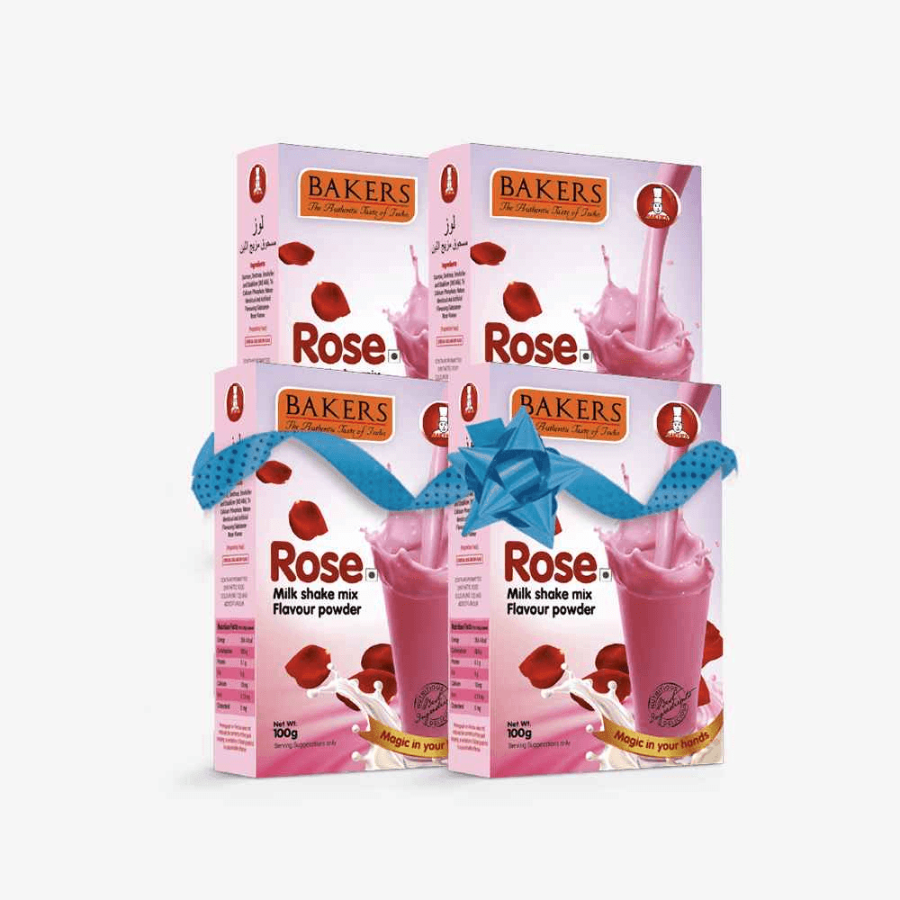 BAKERS Milkshake Mix Powder Rose Flavour 100gm - Pluugin Store