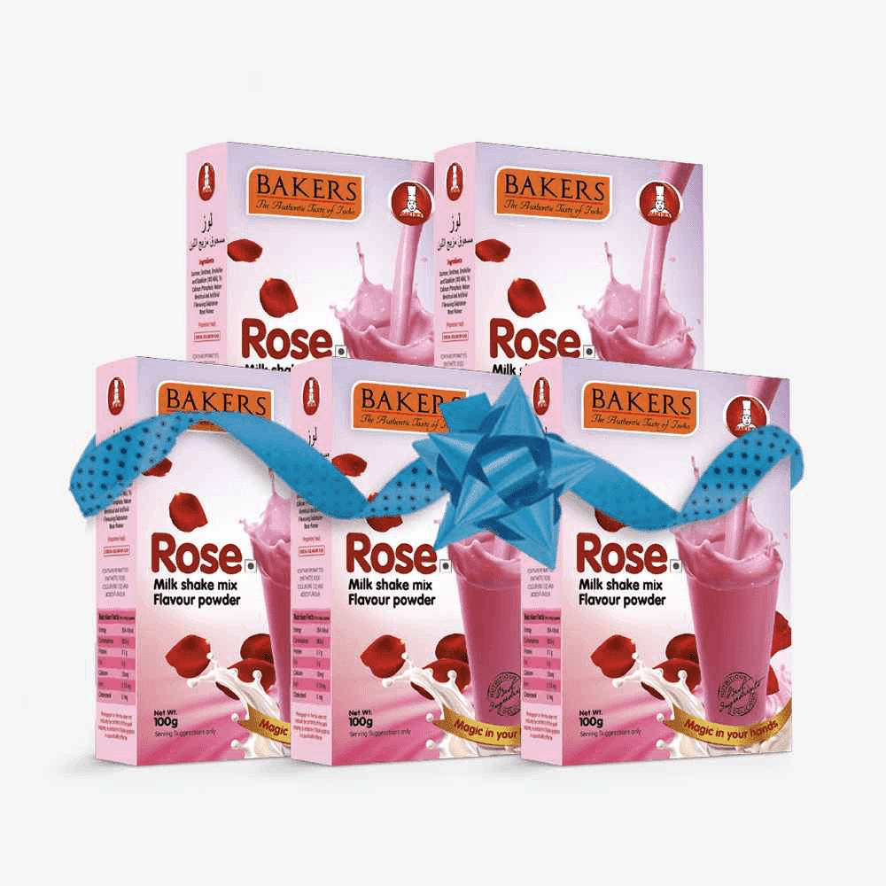 BAKERS Milkshake Mix Powder Rose Flavour 100gm - Pluugin Store