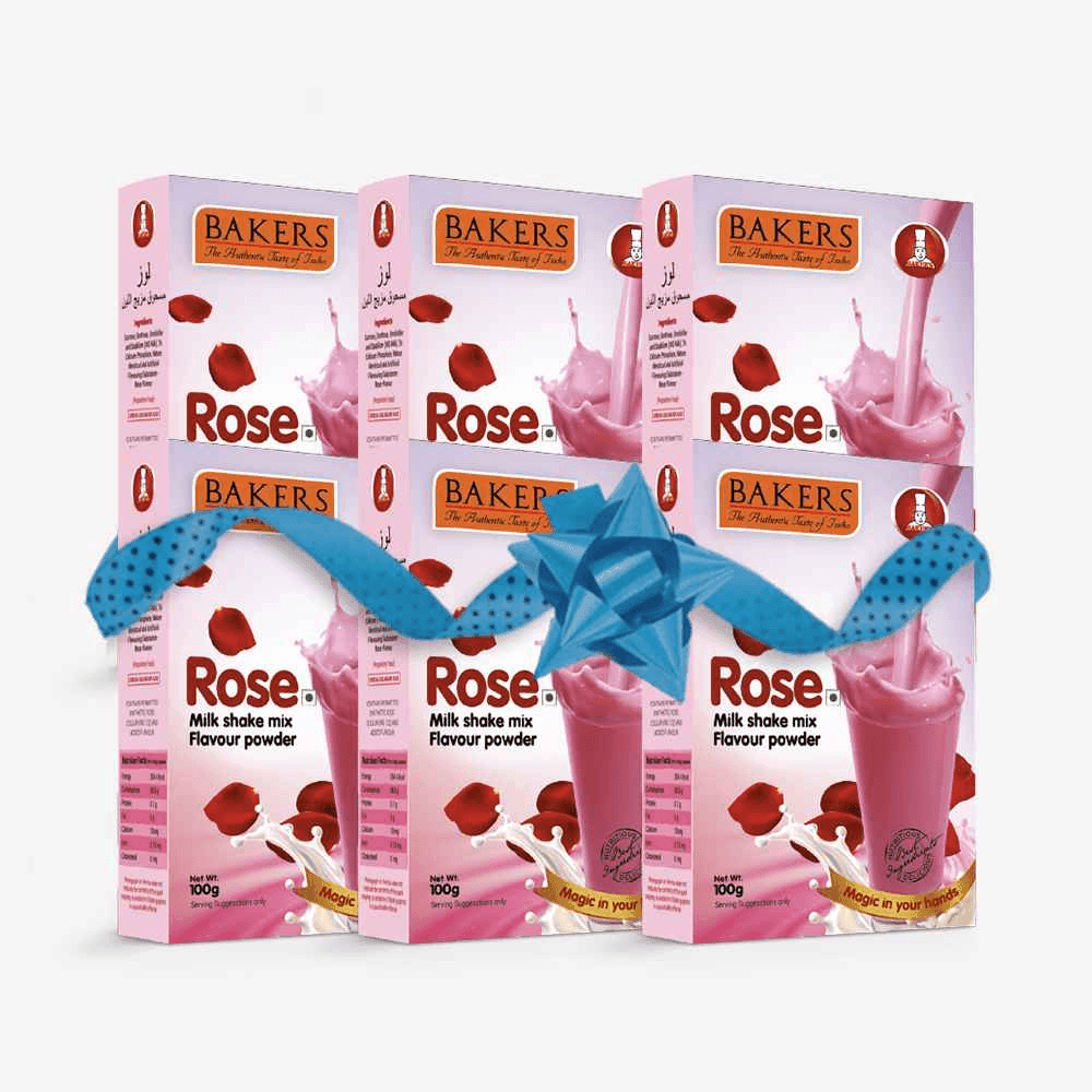 BAKERS Milkshake Mix Powder Rose Flavour 100gm - Pluugin Store