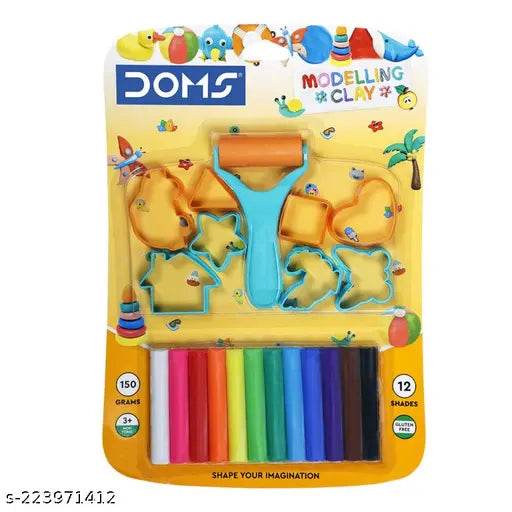 DOMS Modelling Clay 12 Shades New - Pluugin Store