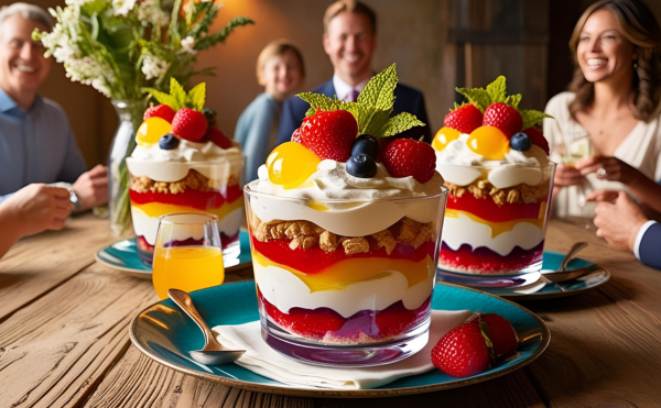 Pudding + Jelly Parfait: A No-Bake Dessert for Guests