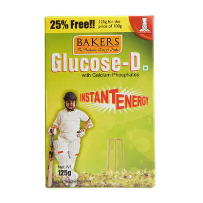 BAKERS Glucose D Instant Energy Glucose Powder Pack of 3 (125 gm x 3) - Global Plugin