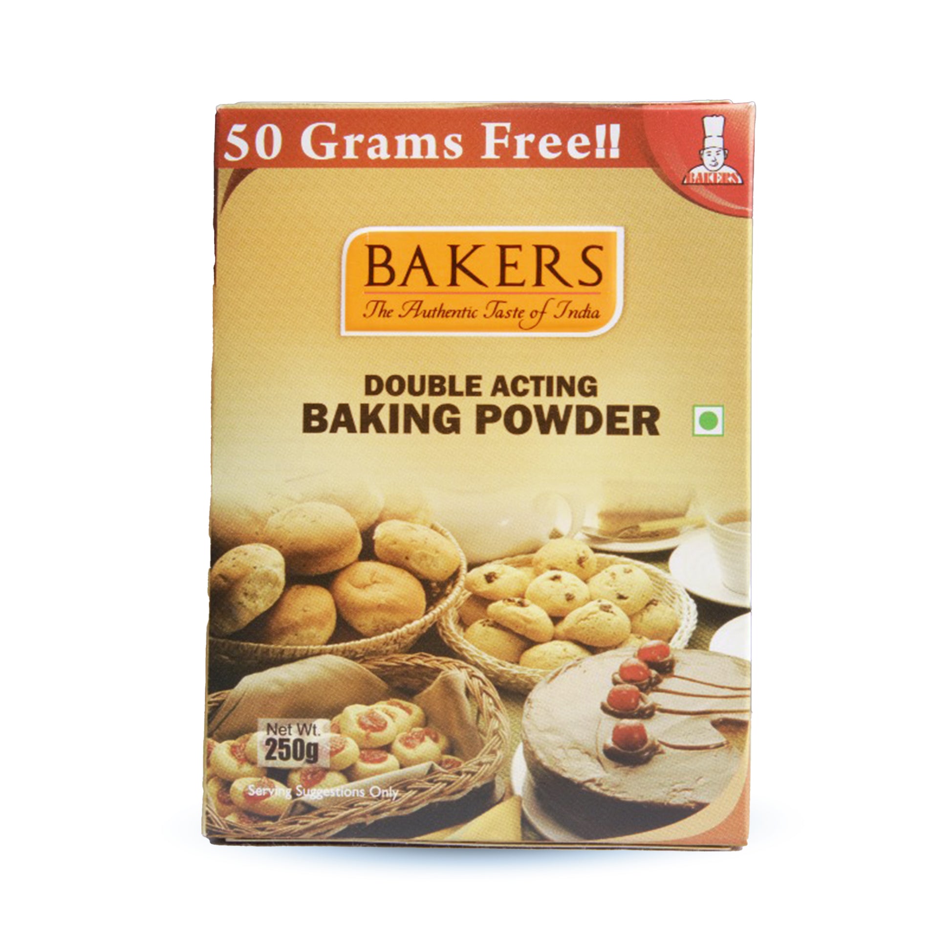 BAKERS Double Acting Baking Powder Pack of 3 (250 gm x 3) - Global Plugin