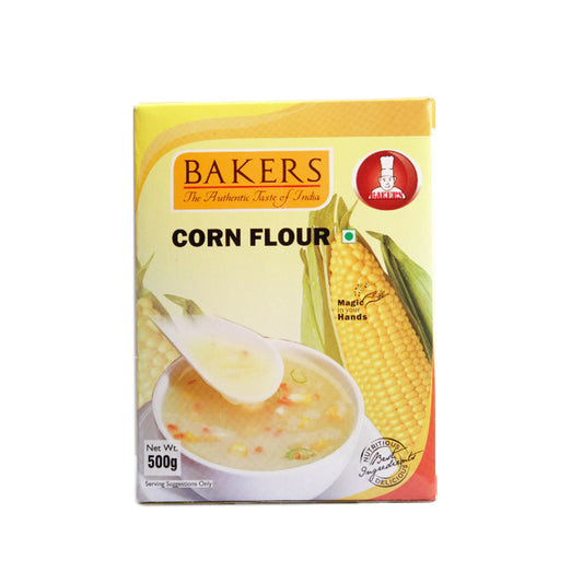 BAKERS Corn Flour Perfect For Cooking Pack of 3 (500 gm x 3) - Global Plugin