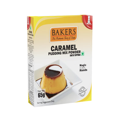 BAKERS Pudding Mix Powder Caramel Flavour Pack of 3 (65 gm x 3) - Global Plugin