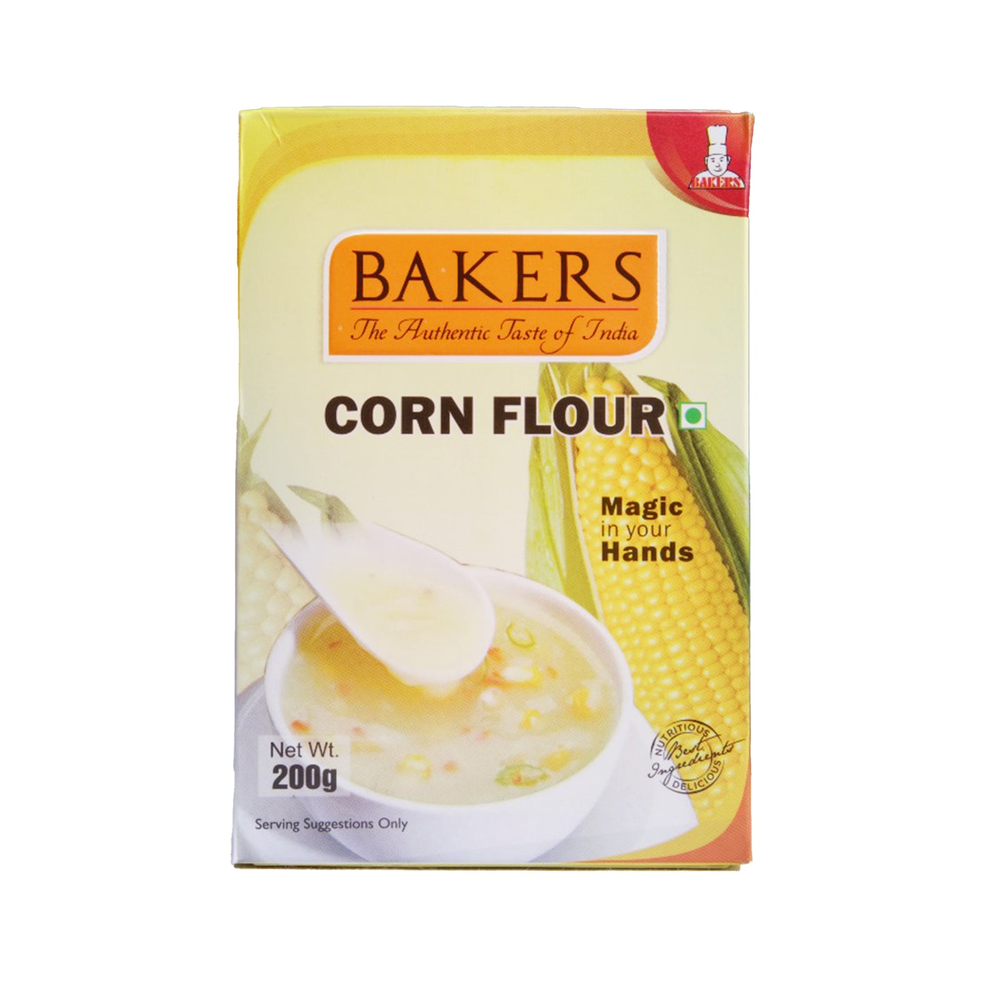 BAKERS Corn Flour Pack of 3 (200 gm x 3) - Pluugin Store