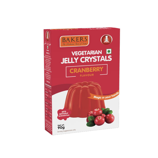 BAKERS Jelly Crystals Cranberry Flavour Pack of 3 (90 gm x 3) - Global Plugin