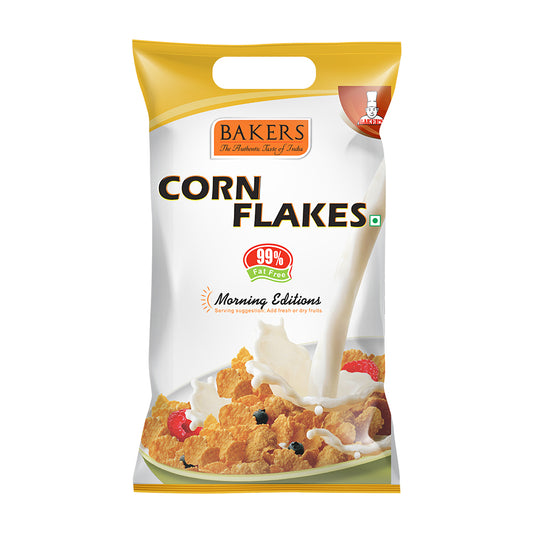 BAKERS Corn Flakes Naturally Cholesterol-Free 500gm (Pack of 1) - Pluugin Store