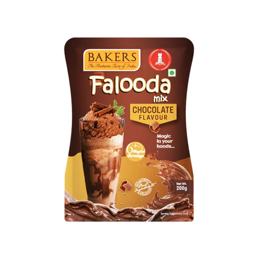 BAKERS Falooda Mix Powder ROSE, ELAICHI PISTA, CHOCO Flavour Pack of 3 (200 gm )