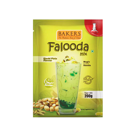 BAKERS Falooda Mix Powder ROSE, ELAICHI PISTA, CHOCO Flavour Pack of 3 (200 gm )