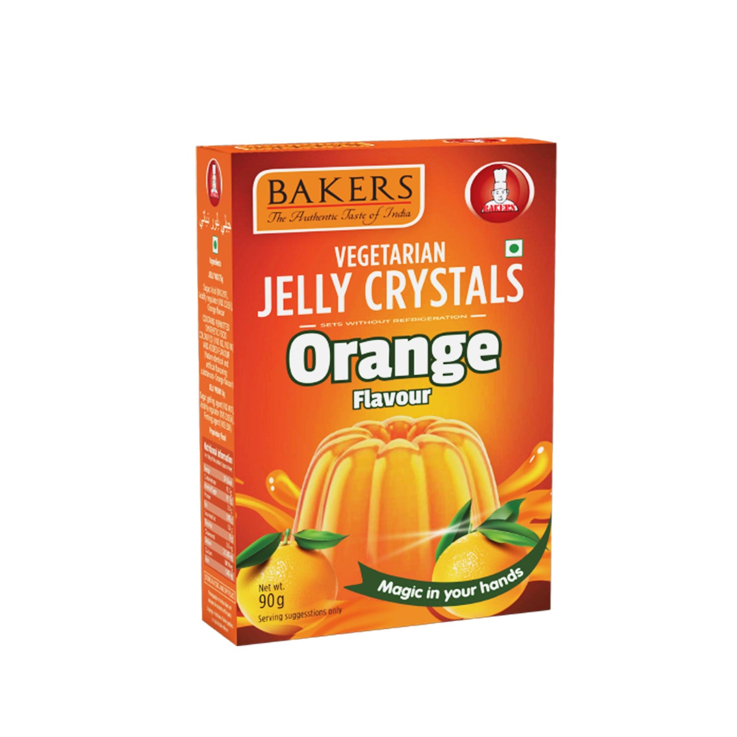 BAKERS Jelly Crystals Orange Flavour Pack of 3 (90 gm x 3) - Global Plugin