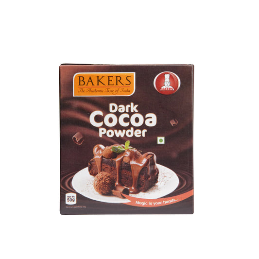 BAKERS Dark Cocoa Powder Pack of 3 (50 gm x 3) - Global Plugin