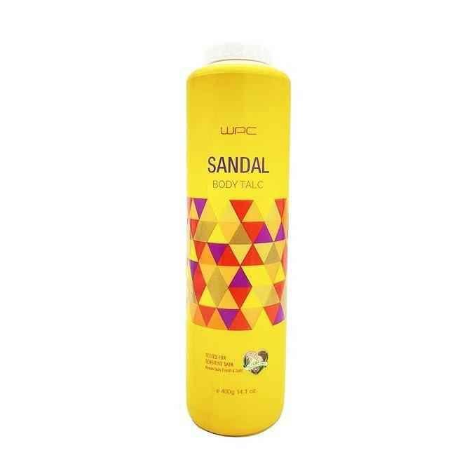 WPC Sandal Body Talc for Sensitive Skin Keep Skin Fresh & Soft 400 gm - Pluugin Store