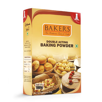 BAKERS Double Acting Baking Powder Pack of 3 (100 gm x 3) - Global Plugin