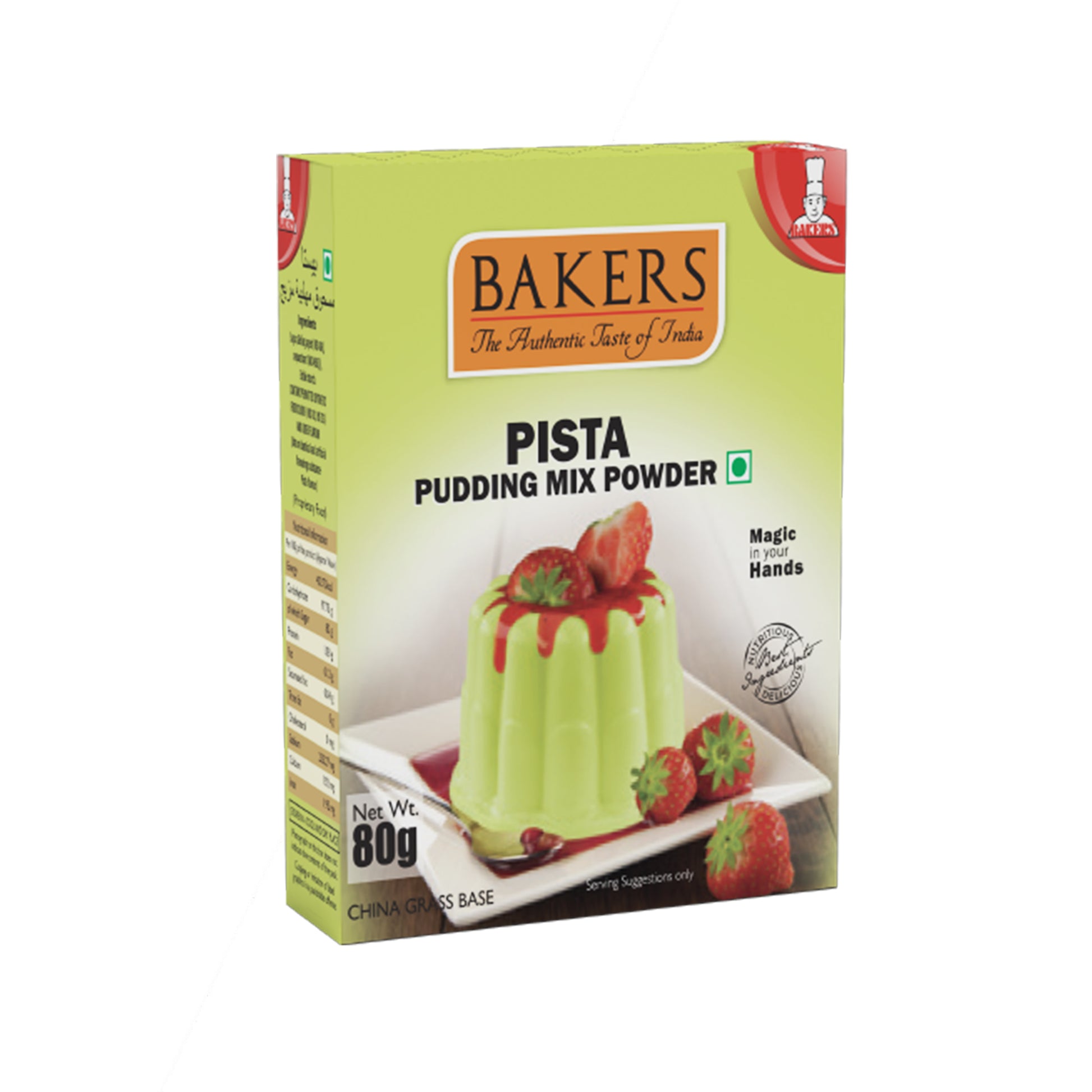 BAKERS Pudding Mix Powder Pista Flavour Pack of 3 (80 gm x 3) - Global Plugin