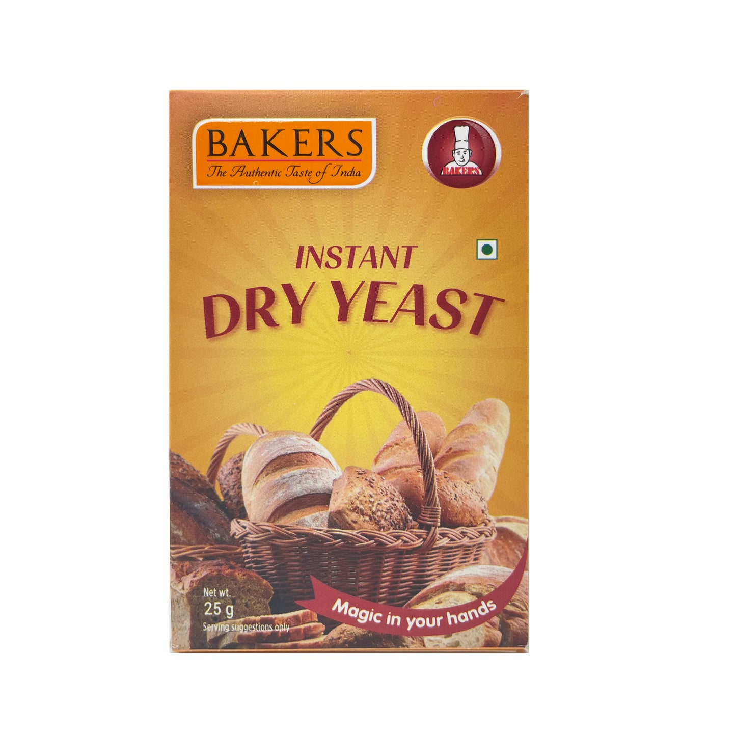 BAKERS Instant Dry Yeast Powder Pack of 3 (25 gm x 3) - Global Plugin