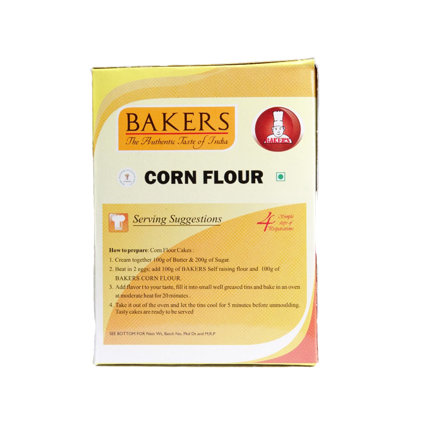 BAKERS Corn Flour Perfect For Cooking Pack of 3 (500 gm x 3) - Global Plugin