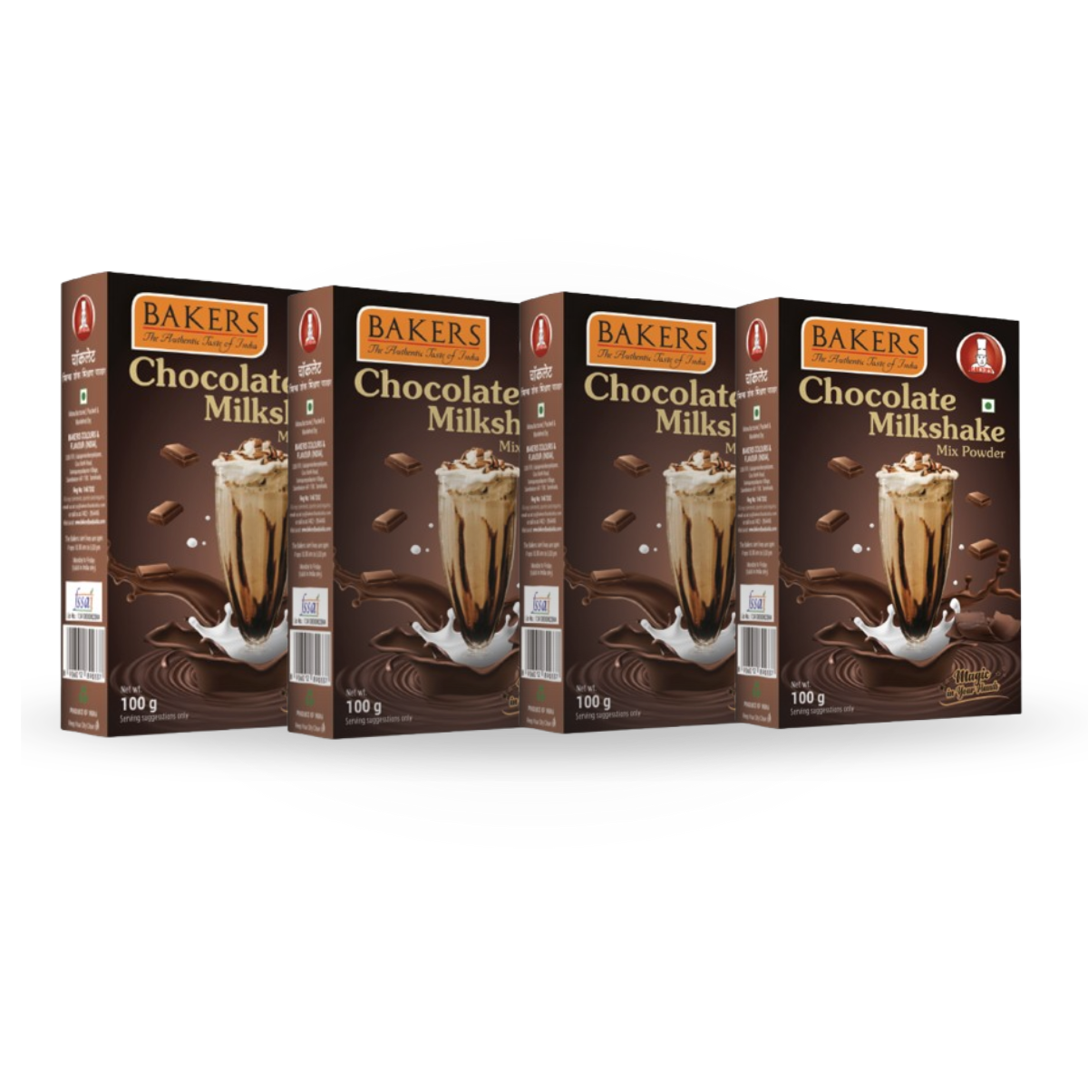 Bakers Chocolate Milkshake Mix Powder 100gm