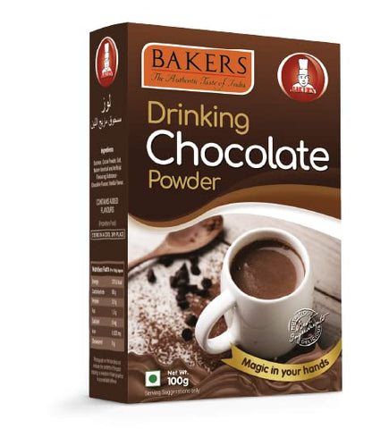 COCOA SWIRL DELIGHT - BAKERS Cocoa Powder 50 gm +Bakers Drinking Chocolate Powder 100 Grams