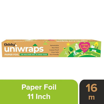 Oddy Uniwraps Food Wrapping Paper Foil | Gift Pack of Health| Suitable for All Occasions| Family Care Pack for Safe & Healthy Food Wrapping Habits |Combo Pack of 5 Rolls| 278MM x 16M