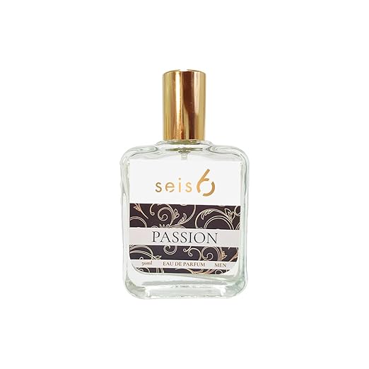 Seis6 Passion Eau de Parfume for Men |50ML | IFRA Certified| Safe for all Skin Types | Bold & Seductive Men's Fragrance with Notes of Calone, Sandalwood & Cedar | Long-Lasting | Perfect for Every Occasion| Premium Gifting Option Pluugin Store