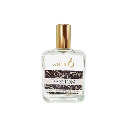 Seis6 Passion Eau de Parfume for Men |50ML | IFRA Certified| Safe for all Skin Types | Bold & Seductive Men's Fragrance with Notes of Calone, Sandalwood & Cedar | Long-Lasting | Perfect for Every Occasion| Premium Gifting Option Pluugin Store
