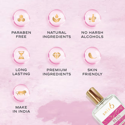Bliss by Seis6 | Luxury Eau de Parfum for Women | 50 ML EDP| Notes of Raspberry, Magnolia & Sandalwood | Long-Lasting Fragrance | No Harsh Alcohols | Safe for All Skin Types | Suited for Every Occasion | Perfect Gifting Option Pluugin Store