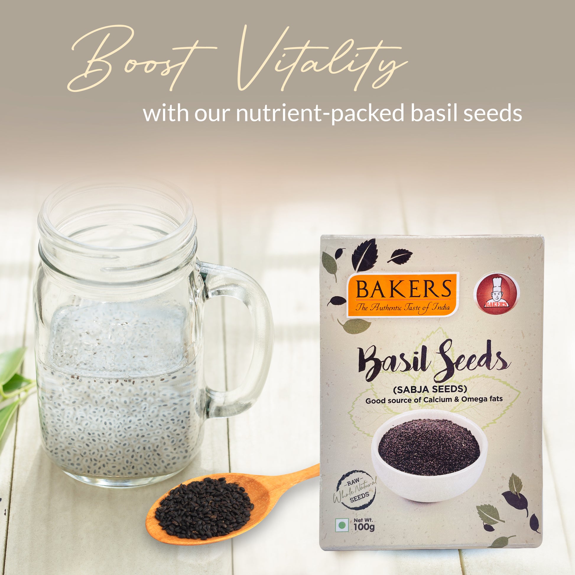 BAKERS Basil Seeds (Sabja Seeds) Pack of 3 (100 gm x 3) - Global Plugin