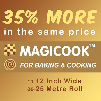 Magicook Baking Paper Roll 12 inch width X 10 meters