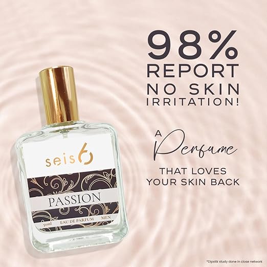 Seis6 Passion Eau de Parfume for Men |50ML | IFRA Certified| Safe for all Skin Types | Bold & Seductive Men's Fragrance with Notes of Calone, Sandalwood & Cedar | Long-Lasting | Perfect for Every Occasion| Premium Gifting Option Pluugin Store