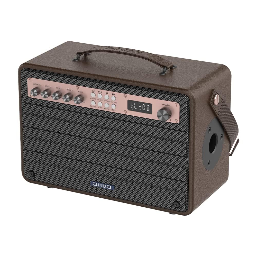 Aiwa MI-X 440-Enigma Beta Japanese Technology Wireless Bluetooth Portable Speaker 80W Rose Gold |Type-C Charging |Built-in Lithium Ion 15000mAH|Playback Time 9 Hours (100% Volume)